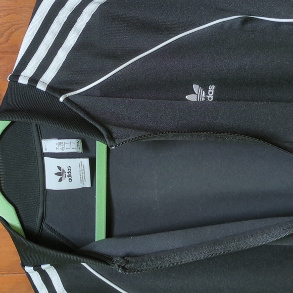 Classic Adidas Three Strip Track Jacket - Picture 6 of 6